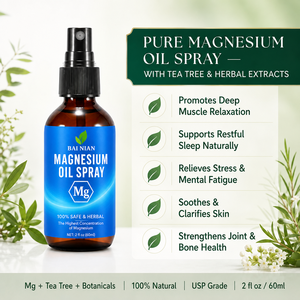 Loción <span class=keywords><strong>de</strong></span> Magnesio con Aceites Esenciales Orgánicos Puros <span class=keywords><strong>de</strong></span> Marca Privada, 60 ml, Spray Calmante para Dormir, Relajación Muscular y Nutrición <span class=keywords><strong>de</strong></span> la Piel - Product Image 3