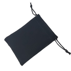 Bolsa de terciopelo verde con cordón, tela suave con cierre de cordón para embalaje general, origen Shenzhen, logotipo personalizado disponible - Product Image 5