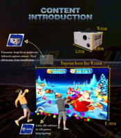 Mur interactif pour enfants : Jeu de projection murale pour centre commercial, jeu de frappe de ballon à réponse rapide pour enfants