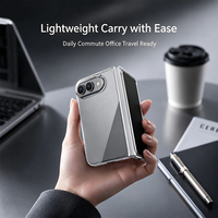 Funda Delicada Transparente para iPhone 18 Fold con Recorte Preciso para la Cámara, Delgada, Portátil, Antidesgaste, Resistente a Impactos Diarios