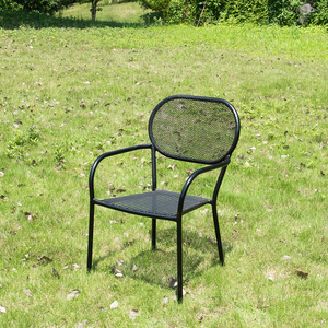 Silla de comedor de Patio negra aluminio fundido <span class=keywords><strong>2023</strong></span> gran oferta uso moderno al aire libre <span class=keywords><strong>para</strong></span> jardín playa Camping malla juego de mesa de comedor de hierro 500 - Product Image 4