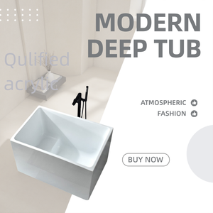 <span class=keywords><strong>Baignoire</strong></span> autoportante rectangulaire moderne australienne pour bain profond intérieur, petite <span class=keywords><strong>baignoire</strong></span> blanche domestique - Product Image 6