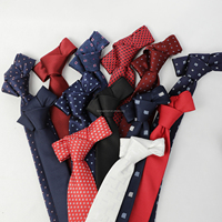 Jacquard Krawatte Blumenmuster Maßge schneiderte Skinny Tuxedo Anzug Shirt Geschenk 6cm Polyester Männlich Schmale Krawatte Logo Design
