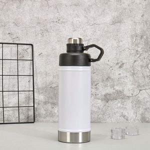 Bouteille d'eau isotherme personnalisée avec logo, 700 ml, en acier inoxydable à double paroi, avec poignée, pour le sport et les voyages - Product Image 1