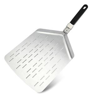 Boda 12 pulgadas Turner Paddle Ecológico Aluminio Pizza Peel Desechable Perforado <span class=keywords><strong>Pala</strong></span> plegable <span class=keywords><strong>para</strong></span> uso en <span class=keywords><strong>horno</strong></span> doméstico al por mayor - Product Image 4