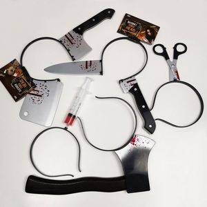 Accessoires en plastique artificiel : Hache, Couteau, Jouet farfelu, Bandeau, Décoration d'Halloween pour Fête, Vente en gros - Product Image 1