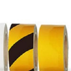 Ruban de signalisation de sécurité Blive, 4 pouces, jaune et noir, norme OSHA 1910.144, haute adhérence, facile à nettoyer - Product Image 2