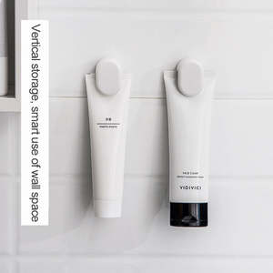 Colgadores de plástico FTS, accesorio de instalación <span class=keywords><strong>fijo</strong></span> y colgante tipo adsorción, gancho de <span class=keywords><strong>ducha</strong></span> sin perforación, adhesivo de abrazadera de pared - Product Image 5