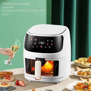 Grande 8L intelligente elettrico friggitrice ad aria forno nuovo olio-Free multifunzionale quadrato Cook macchina moderna in plastica per auto di casa - Product Image 6