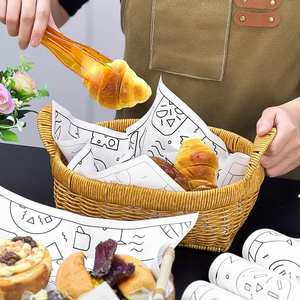 Custom Printed Logo Baking Grease Proof <b>Paper</b> Eco-Friendly Disposable PE Coated Greaseproof <b>Food</b> <b>Wrapping</b> <b>Paper</b> for Packaging - Product Image 5