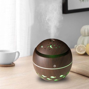 凉爽产品油扩散器鱼空心设计木纹300毫升香味扩散器便携式香薰加湿器 - Product Image 4