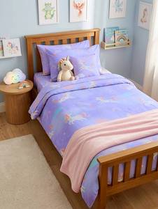 40s Tencel™ Baby Crib Fitted Sheet Soft Breathable Lyocell Unicorn Baby Bedding - Product Image 3