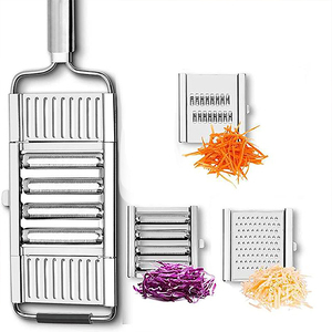 <span class=keywords><strong>Râpe</strong></span> à fromage et légumes multifonctionnelle 4 en 1, coupe-tranche, <span class=keywords><strong>râpe</strong></span> en acier inoxydable pour la cuisine - Product Image 1