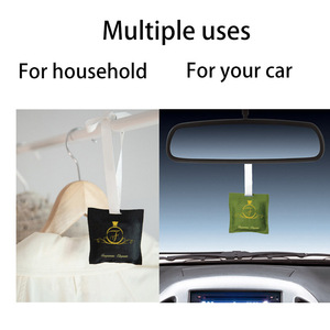 Difusor de aroma de coche de tela ambientador logotipo personalizado <span class=keywords><strong>clip</strong></span> de ventilación de coche colgante bolsa de bolsita perfumada para armario de cajón de coche - Product Image 3