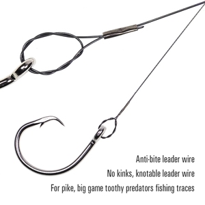 <span class=keywords><strong>Fil</strong></span> de pêche en titane résistant aux torsions de 15 pi/4,6 m et ligne de leader pour la pêche au thon et au <span class=keywords><strong>brochet</strong></span> en eau salée en lac et en rivière - Product Image 6