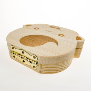 Caja de madera para dientes de bebé, organizador de almacenamiento para dientes de bebé, artesanal, pintura y decoración, Color madera Natural - Product Image 4