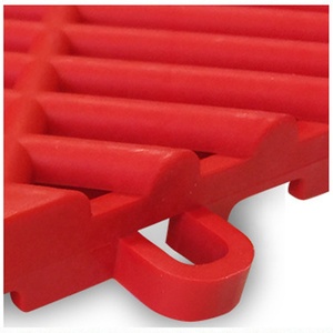 กระเบื้องปูพื้นแบบ interlocking ขนาด 18 มม. ป้องกันการลื่น สำหรับห้องล้างรถ ร้านซ่อมรถยนต์ 4S พื้นไวนิลลายกริด ดีไซน์สวยงาม ติดตั้งง่าย - Product Image 3