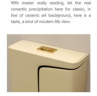 WC monobloc coloré à poser au sol, cuvette de toilette en céramique jaune, ensemble WC, urinoir et lavabo