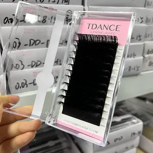 个人水貂睫毛延伸自有品牌哑光黑色睫毛延伸Las供应TDANCE