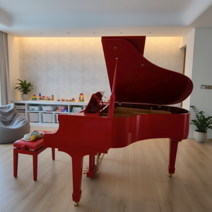 <span class=keywords><strong>Piano</strong></span> à queue mécanique en bois massif rouge 88 touches électrique avec connecteur MIDI, adapté aux débutants, pour une utilisation en villa - Product Image 5