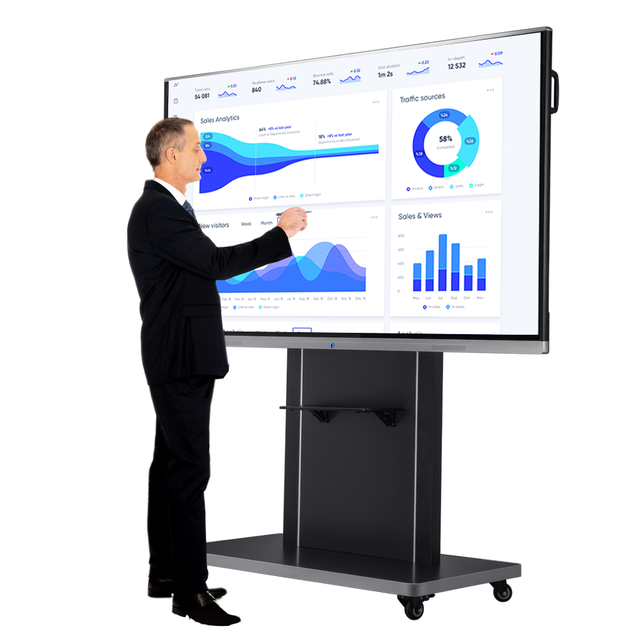 OEM 55 65 75 86 Inch Interactive Flat Panel Multi IR Touch Screen Digital Whiteboard Smart Board for Education Conference