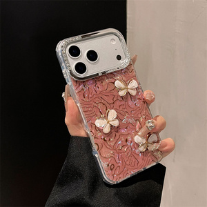 เคสโทรศัพท์มือถือลายเปลือกหอยไล่สีรุ้ง สำหรับ iPhone 17 16 15 Pro Max  แบบเปลือกหอยมุกสีรุ้ง  ลายดอกไม้ไล่เฉดสี  ฝาหลัง IMD - Product Image 3