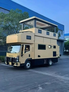 Camion-camping-car Sinotruck Howo à toit relevable, très demandé, pour <span class=keywords><strong>les</strong></span> voyages en pleine nature, la observation des étoiles et <span class=keywords><strong>les</strong></span> séances photo en extérieur (avec possibilité de se déguiser) - Product Image 6