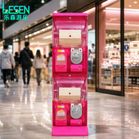 Distributeur automatique de capsules à double compartiment, sans électricité, pour magasins, multicolore, Lesen LS-ND-07 CE, direct usine, haute rentabilité