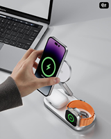 Station de charge sans fil magnétique 3 en 1 Qi2 25W pour iPhone / Samsung, stations de charge rapide Qi22 pour iPhone 18 / 17 / 16 / 15 / 14