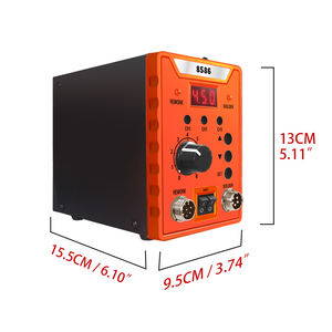Паяльная станция для ремонта сварочной 8586, паяльная станция 2-в-1, паяльник с паяльником и пистолетом горячего воздуха - Product Image 2