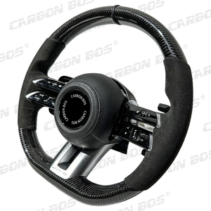 Volant de voiture en fibre de carbone et daim <span class=keywords><strong>Mercedes</strong></span> – Amélioration de l'ancien au nouveau pour <span class=keywords><strong>Mercedes</strong></span>-Benz W205 W212 W222 W463 W464 W205 W44 W204 W218 - Product Image 2