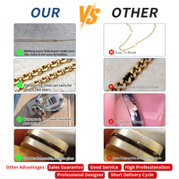 Dingran elegante 18K chapado en oro ondulado curvado brazalete de acero inoxidable hecho en fábrica con personalización para mujeres estilo de moda