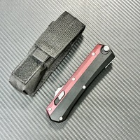 Grand couteau OTF 22CM, lame en acier Damas, manche en alliage de zinc, étui en nylon, couteau pliant de poche, EDC extérieur, vente en gros OEM FBA