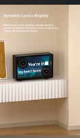 Gadgets pour la maison Boîte transparente Haut de gamme Enceinte Bluetooth flottante avec paroles