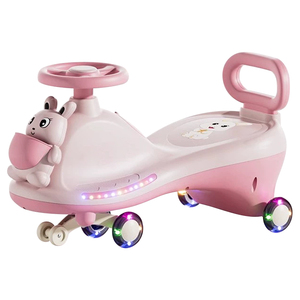 Voiture à bascule pour enfants de 1 à 3 ans, quatre roues silencieuses universelles, couleurs mélangées, voiture à bascule pour enfants, prix bas, jouets à roulettes pour bébé - Product Image 2