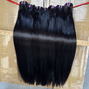 Extensions de cheveux humains 100% naturels de grade 11A, lots de cheveux vierges péruviens Remy lisses non traités, vente en gros pour fournisseurs en dropshipping - Product Image 3
