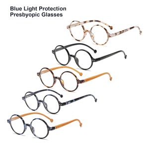 Gafas de Lectura con Filtro de Luz Azul, Montura Redonda, Estilo Vintage con Patillas de Madera para Hombre y Mujer - Product Image 1