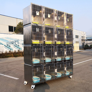 Jaula para Mascotas <span class=keywords><strong>de</strong></span> Acero Inoxidable <span class=keywords><strong>de</strong></span> Alta Calidad, Jaula <span class=keywords><strong>de</strong></span> Cuidado para <span class=keywords><strong>Perros</strong></span> y Gatos, Diseño Sólido para Hospitales y Dueños, Bandeja <span class=keywords><strong>de</strong></span> Plástico - Product Image 6