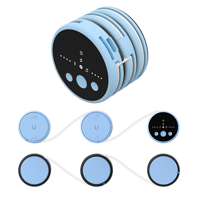 Anything Speaker-Portable Mini BT-Turn Anything Speaker Wireless Bone Conduction Induction Vibration White Noise Machine 8 Hours