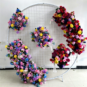 Bouquet de mariée SPR décorations de plantes artificielles fleur décorative plantes en gros soie plastique fournitures de mariage décoration - Product Image 1