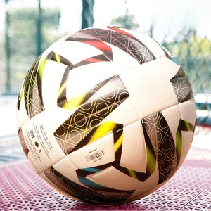 Balón de fútbol de entrenamiento personalizado al por mayor, balón de fútbol de PU TPU para entrenamiento, balón de fútbol de Unión térmica, tamaño 5 4