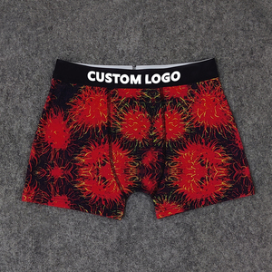 <span class=keywords><strong>Boxer</strong></span> stampati <span class=keywords><strong>divertenti</strong></span> in cotone traspirante da uomo con logo personalizzato all'ingrosso con cintura classica elasticizzata - Product Image 3