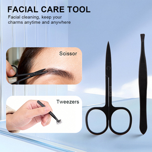 Custom Portable Manicure Set Stainless Steel <b>Nail</b> Scissors Travel Household Personal Care Tool <b>Kit</b> With Washbag - Product Image 3