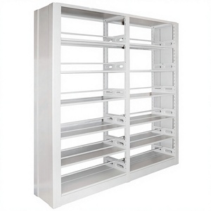Modern Design <b>Book</b> Shelf Stainless Steel Bookcase and Racks for School <b>Library</b> Furniture with Back Freestanding Rectangular - Product Image 6
