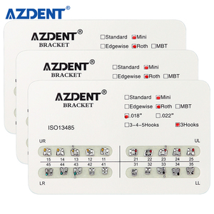 Azdent โลหะ Bondable มินิโรททันตกรรมจัดฟันวงเล็บสำหรับขาย - Product Image 6