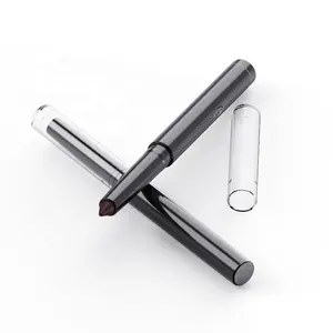 Custom Empty Eyebrow Pencil Packaging Tube Round Black Eyeliner Pen Lipstick Stick Makeup Packaging