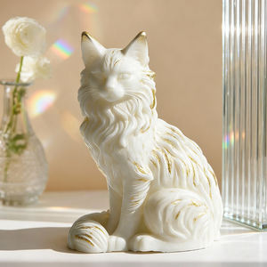 Moule <span class=keywords><strong>en</strong></span> silicone Maine Coon facile à utiliser, figurine 3D de chat de dessin animé réaliste pour la fabrication de <span class=keywords><strong>savon</strong></span>, l'artisanat et les occasions spéciales - Product Image 2