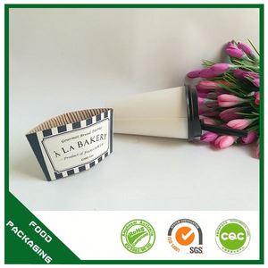 Tienda <span class=keywords><strong>de</strong></span> alimentos utilice papel Kraft manga taza <span class=keywords><strong>de</strong></span> café con el logotipo y tapas - Product Image 6