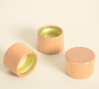 Couvre-bouteille en aluminium imitation bois, couvercle à vis manuel, pour flacon de crème, étanche