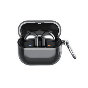 Funda transparente de TPU suave para <span class=keywords><strong>Samsung</strong></span> <span class=keywords><strong>Galaxy</strong></span> <span class=keywords><strong>Buds</strong></span> 3 <span class=keywords><strong>Pro</strong></span> con funda para auriculares con mosquetón - Product Image 2